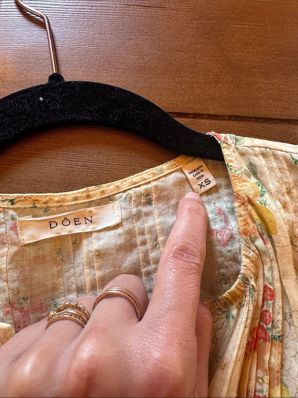 Doen Narcissa Top in Orchard Bloom - Picture 5 of 5